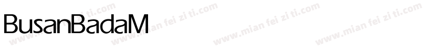 BusanBada Medium字体转换
